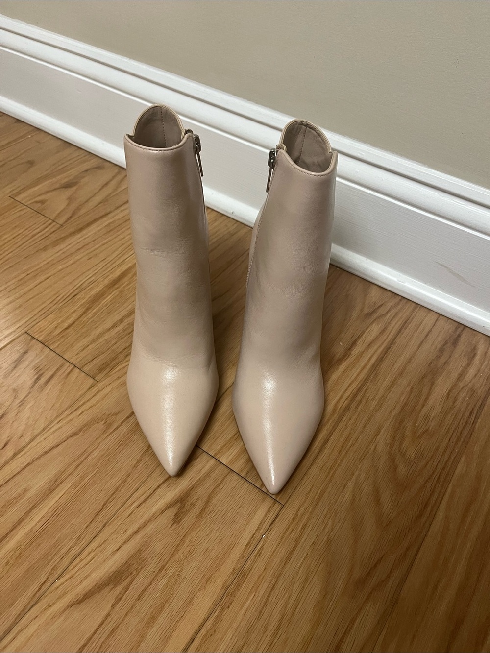 Marc Fisher Cream Pointed Toe Ankle Booties